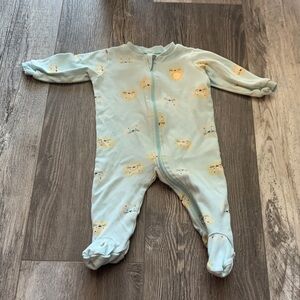 Pekkle Adorable Blue Sheep Print Kids One Piece